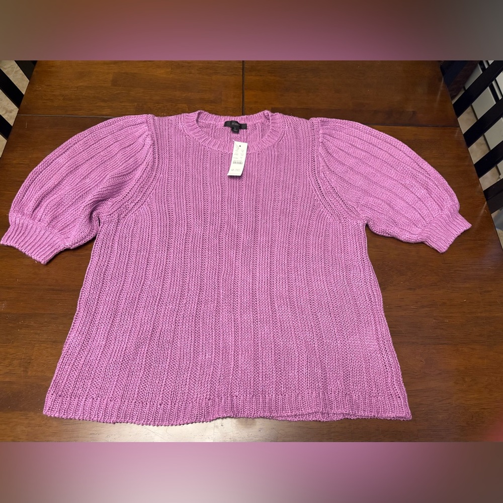 J Crew puff sleeve sweater